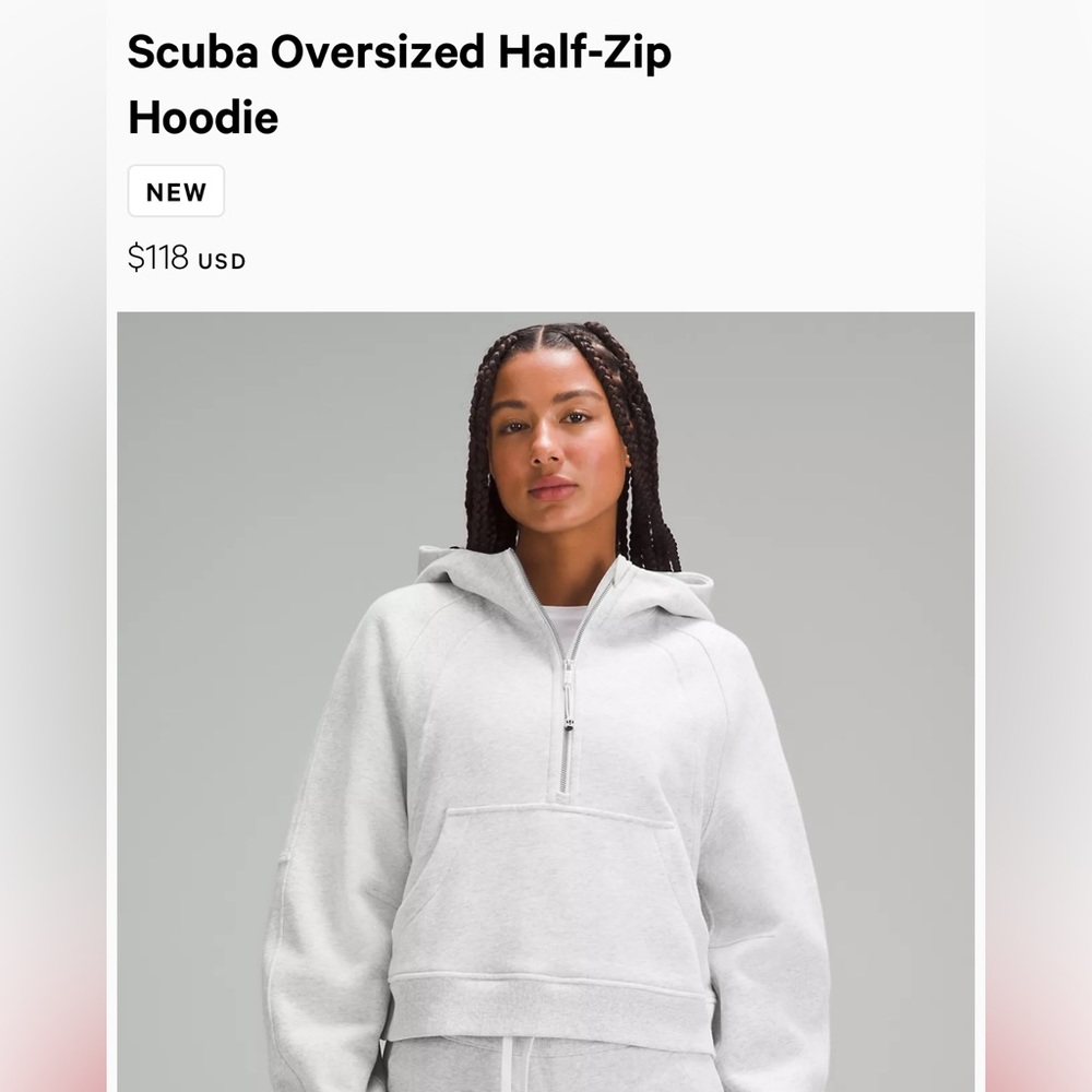 Lululemon scuba half zip